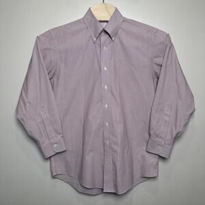 Brooks Brothers Madison Dress Shirt Men's 15.5-33‎ Button Down Supima Striped